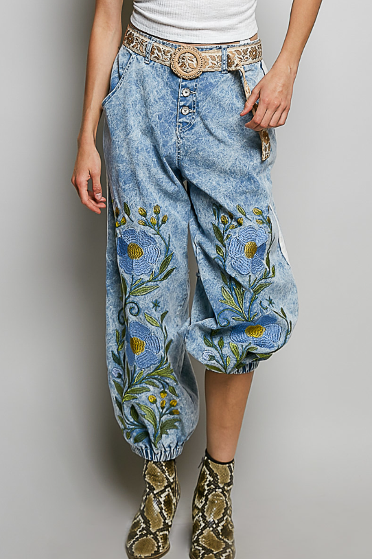 Wild & Free Embroidered Jeans