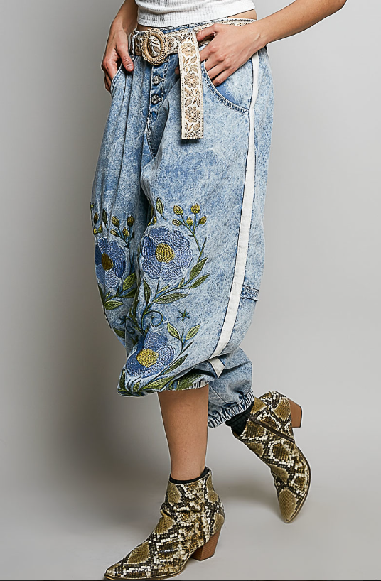 Wild & Free Embroidered Jeans