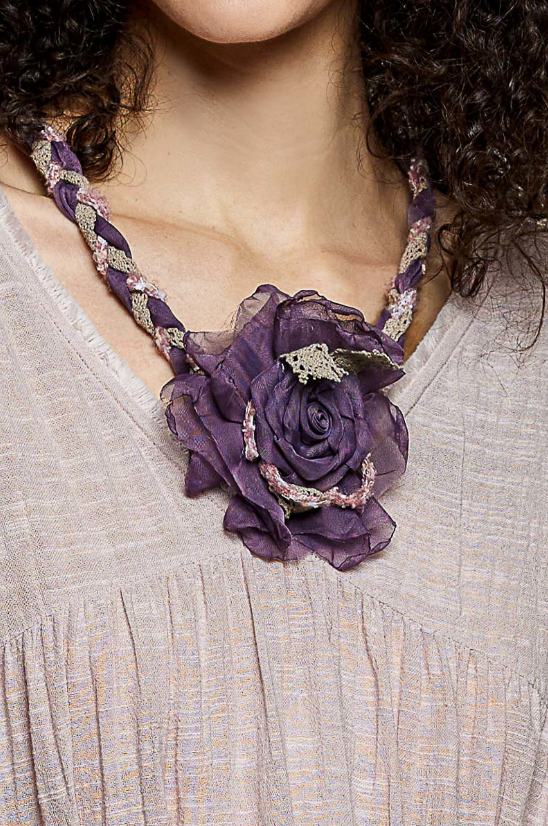 Plum Flower Crochet Belt