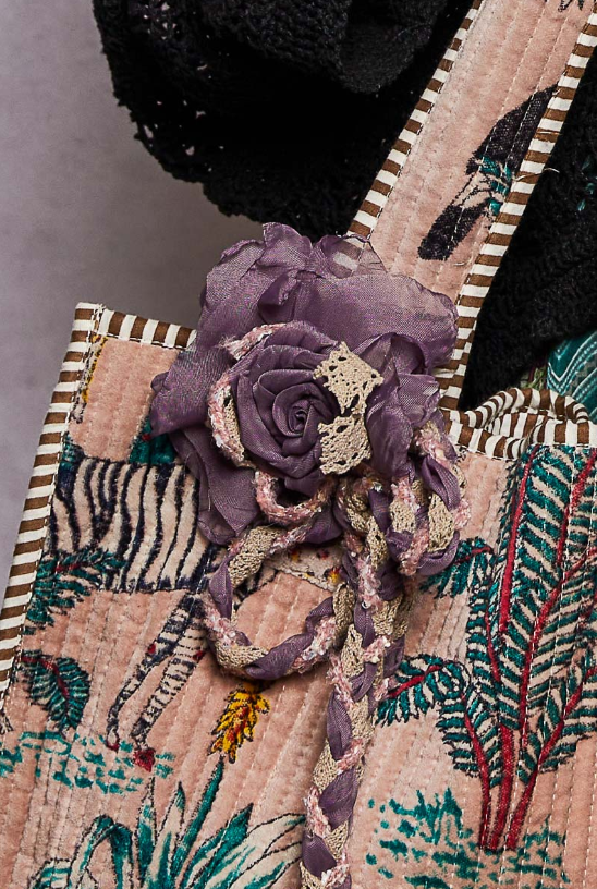 Plum Flower Crochet Belt