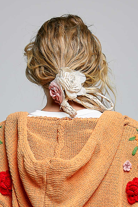 Two Flower Crochet Belt
