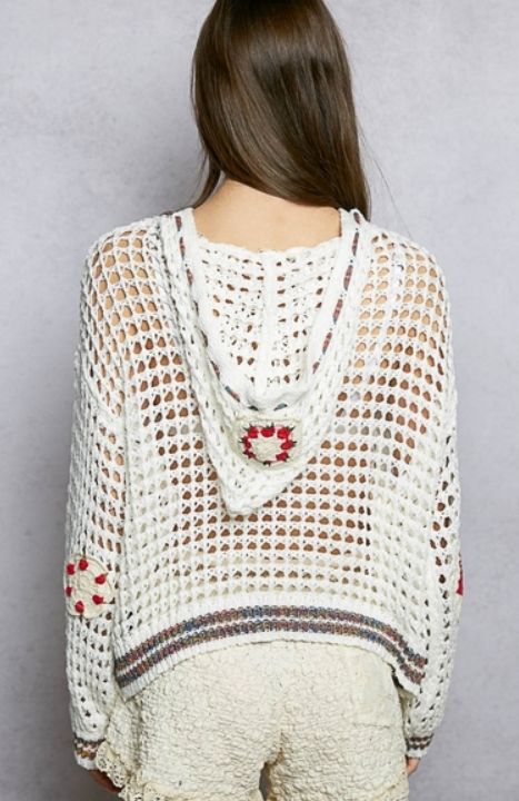 Berry Crochet Hoodie *Doorbuster*Final Sale*