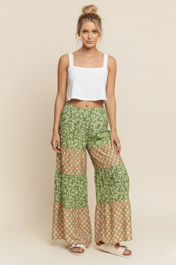 Sunset Drive Tiered Pants