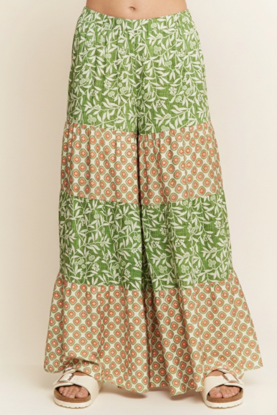 Sunset Drive Tiered Pants