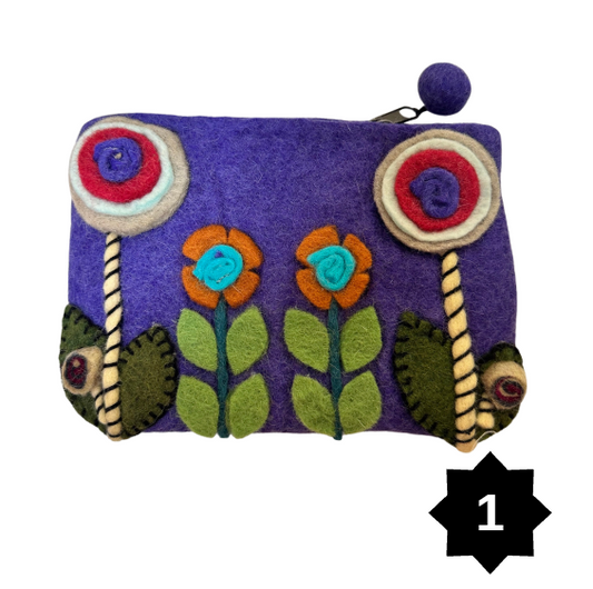 Felted Zip Pouches