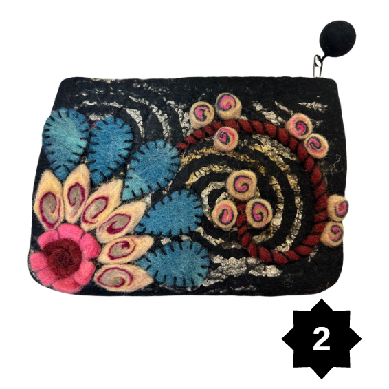 Felted Zip Pouches
