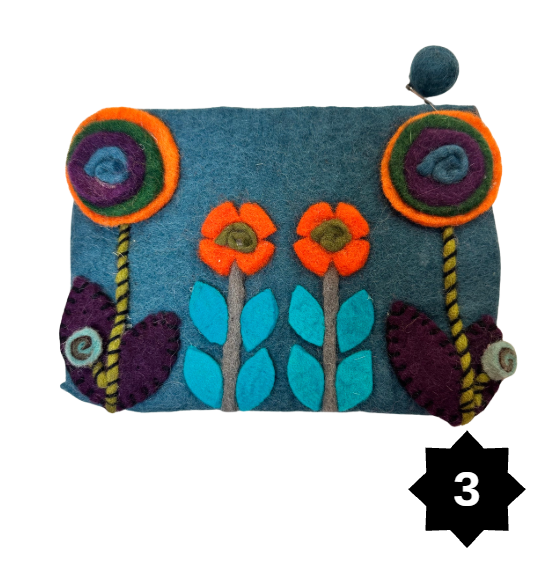 Felted Zip Pouches