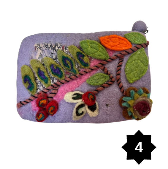 Felted Zip Pouches