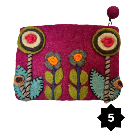Felted Zip Pouches