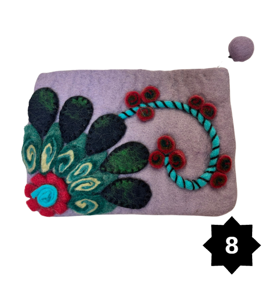 Felted Zip Pouches