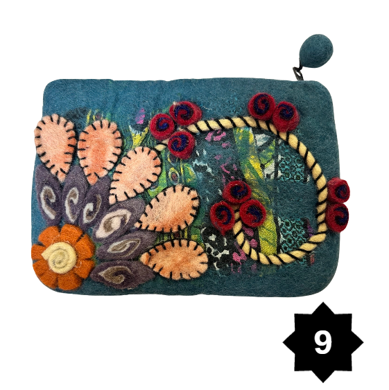 Felted Zip Pouches