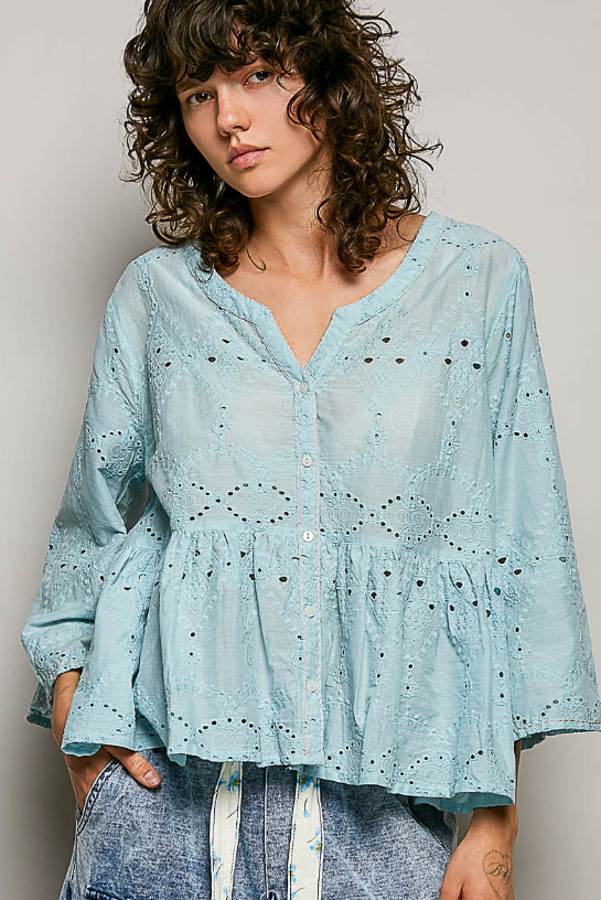 Timeless Love Eyelet Top