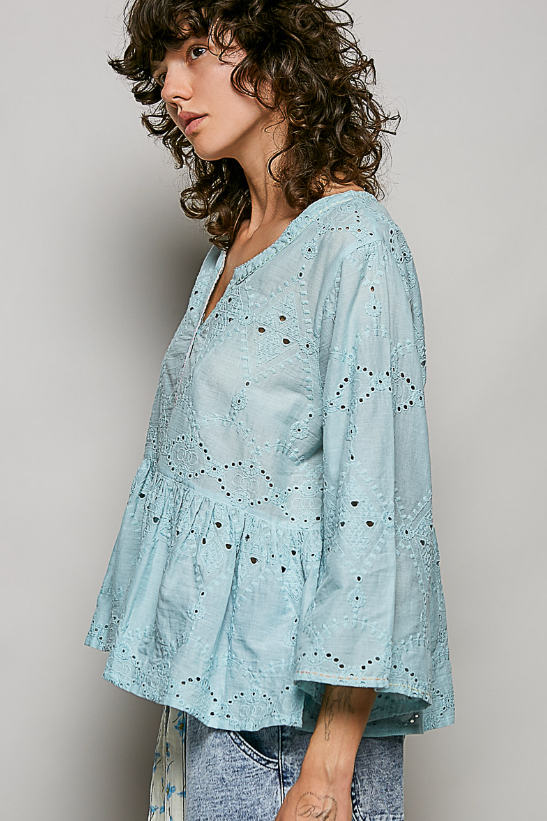 Timeless Love Eyelet Top