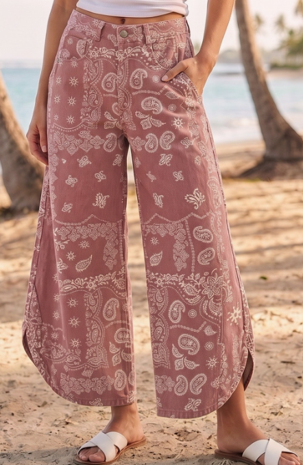 Headed West Paisley Pants