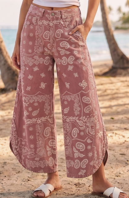 Headed West Paisley Pants