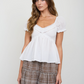 Sunday Morning Babydoll Top