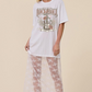 Rock N Roll & Lace Tee Dress