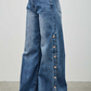 Side Snap Jeans