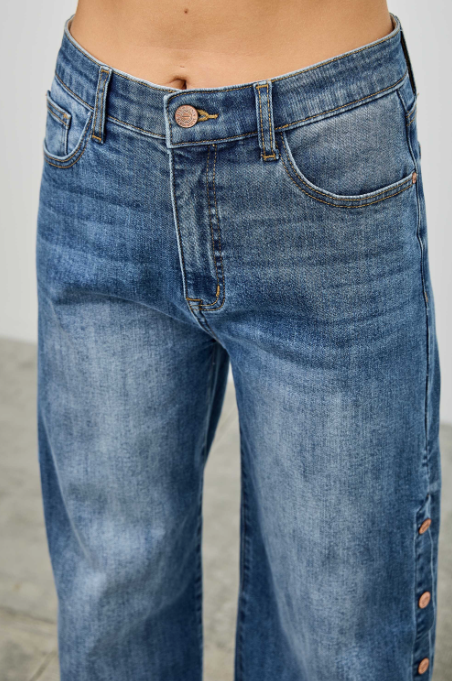 Side Snap Jeans