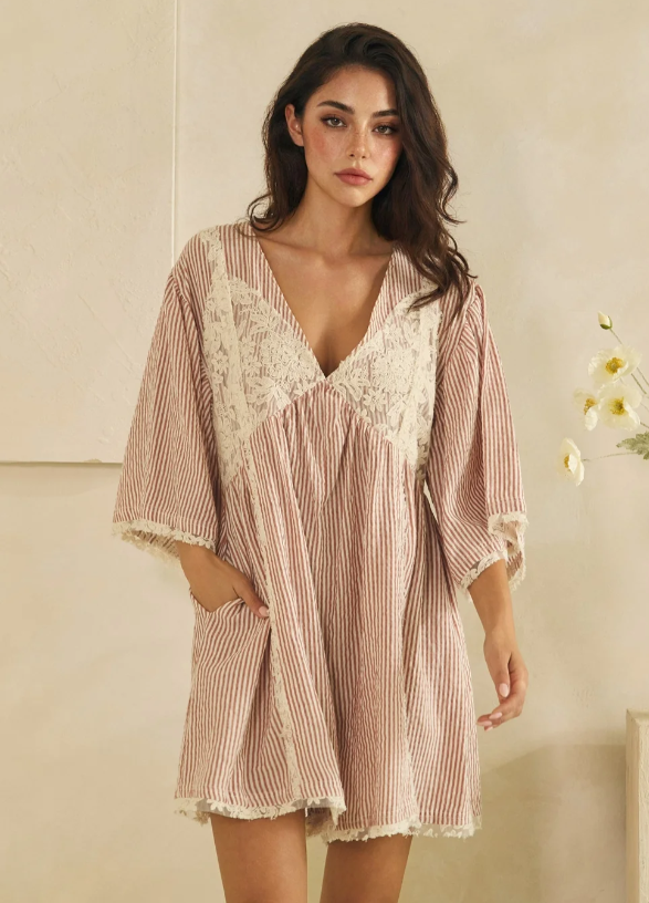 Falling For You Romper