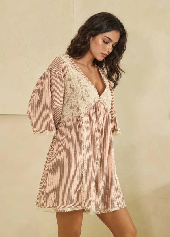 Falling For You Romper