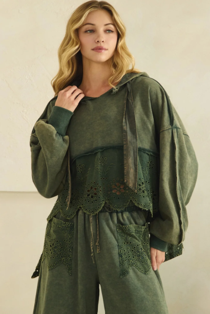 Love Spree Eyelet Hoodie