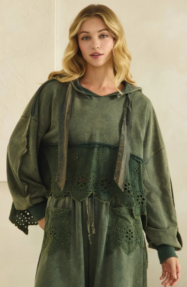 Love Spree Eyelet Hoodie