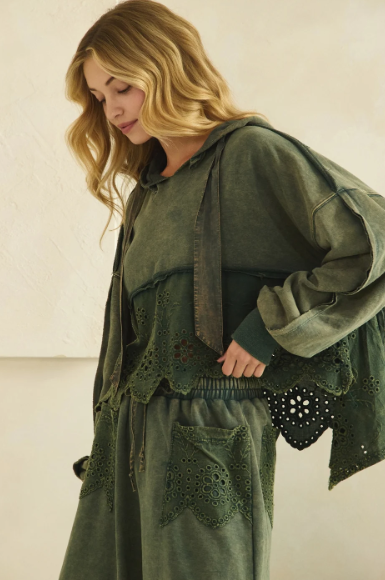 Love Spree Eyelet Hoodie