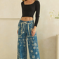 Flower Trails Embroidered Jeans