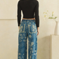Flower Trails Embroidered Jeans