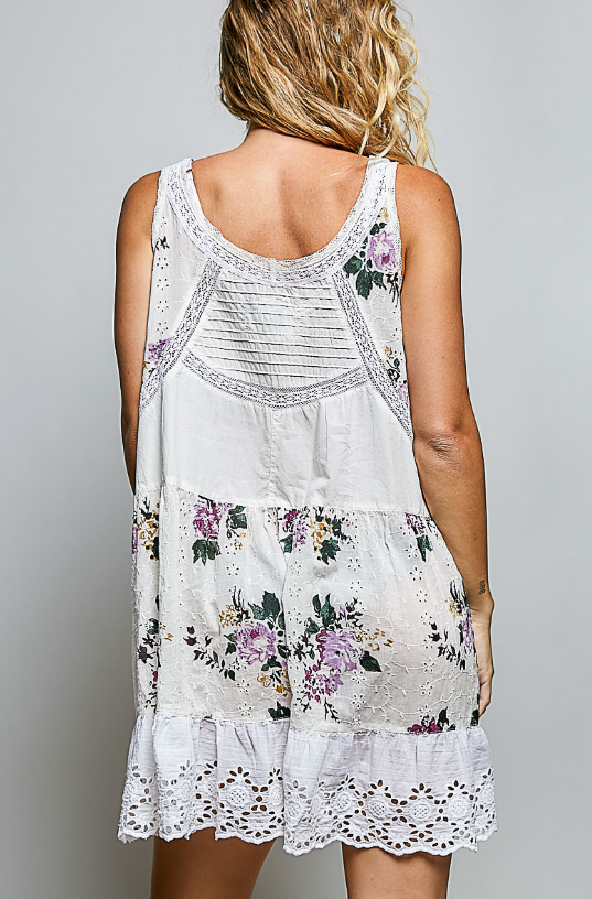 Violet Eyelet Dress *Doorbuster*Final Sale*