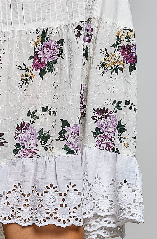 Violet Eyelet Dress *Doorbuster*Final Sale*