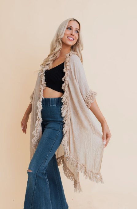 Desert Rose Fringe Duster