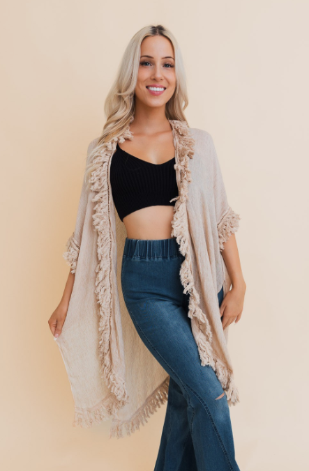 Desert Rose Fringe Duster