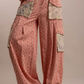 Peach Blossom Cargo Pants