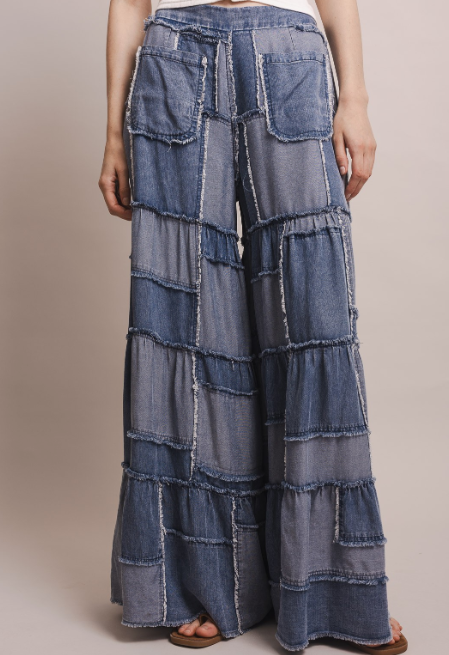 Slow Ride Patchwork Pants