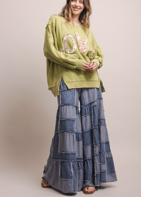 Slow Ride Patchwork Pants