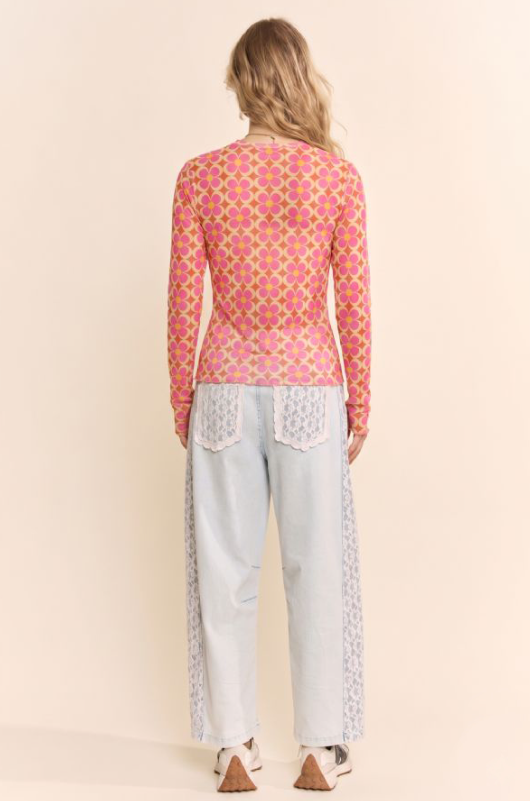 Play That Funky Music Mesh Top