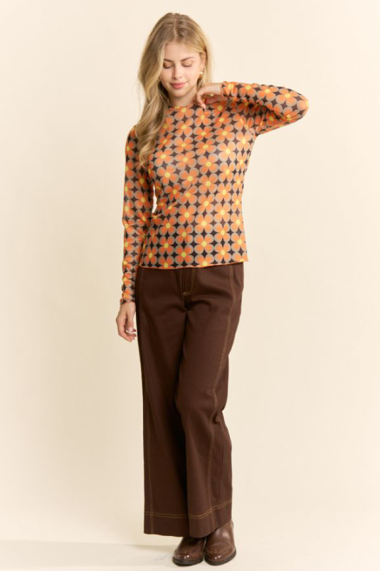 Play That Funky Music Mesh Top