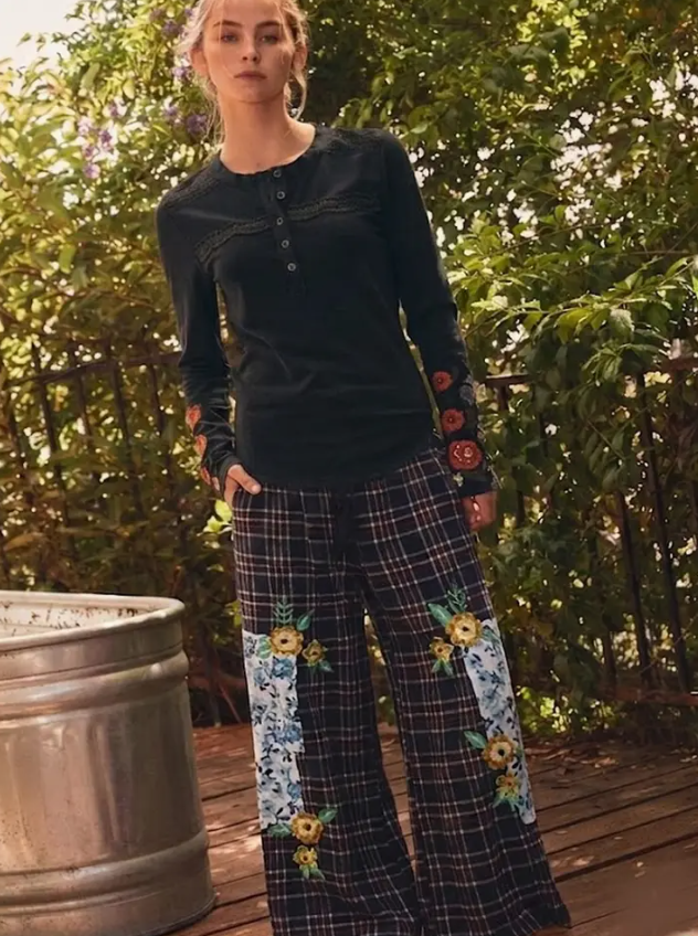 Misty Morning Plaid Pants