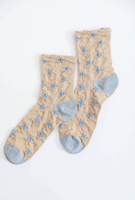 Star Jacquard Socks *Final Sale*