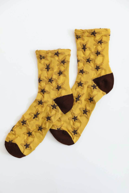 Star Jacquard Socks *Final Sale*