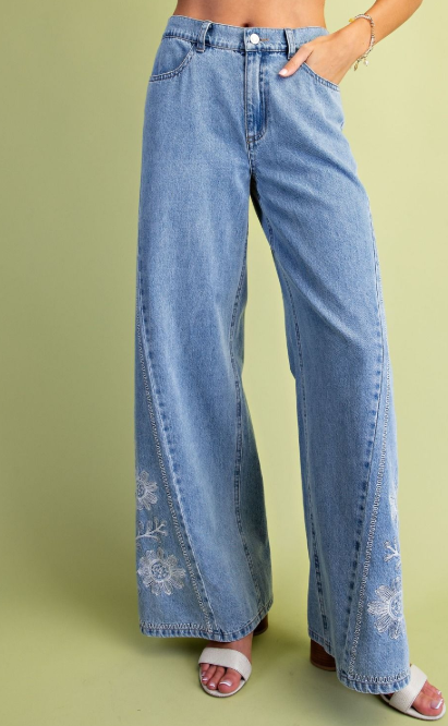 Landslide Embroidered Jeans