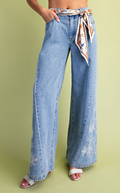 Landslide Embroidered Jeans