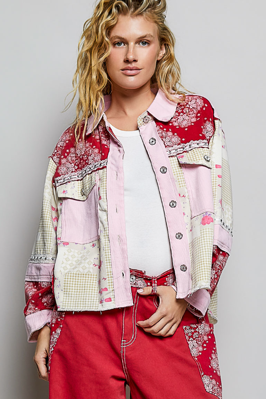 Paisley Patchwork Shacket *Final Sale*