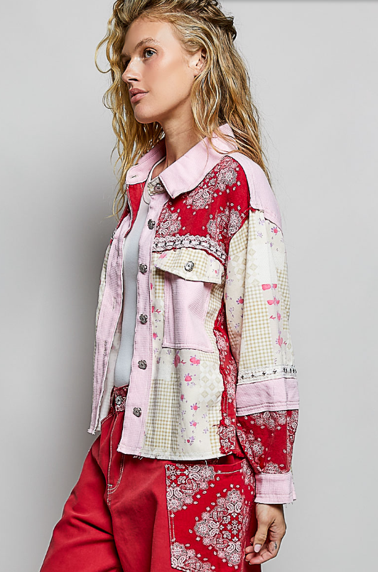 Paisley Patchwork Shacket *Final Sale*