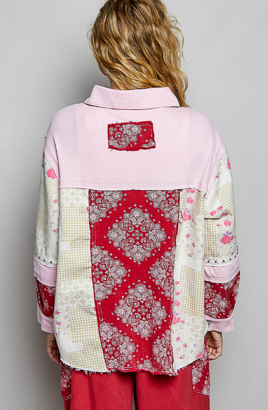 Paisley Patchwork Shacket *Final Sale*