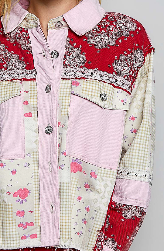 Paisley Patchwork Shacket *Final Sale*