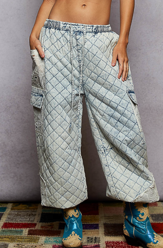 Quilted Cargo Pants *Final Sale*