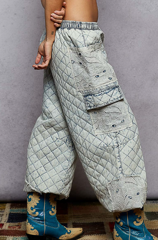 Quilted Cargo Pants *Final Sale*